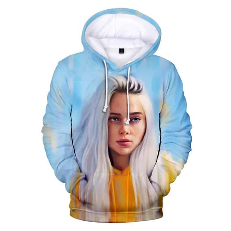 Billie eilish clearance blue hoodie